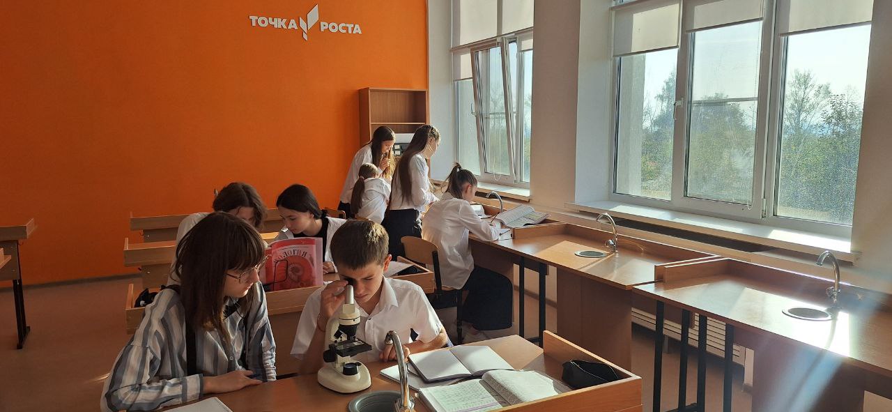 Точка роста : выполнение лабораторных и исследовательских работ.